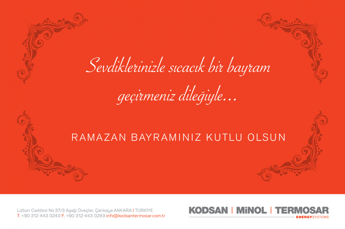 Sevdiklerinizle sıcacık bir bayram geçirmeniz dileğiyle... Ramazan Bayramınız Kutlu Olsun